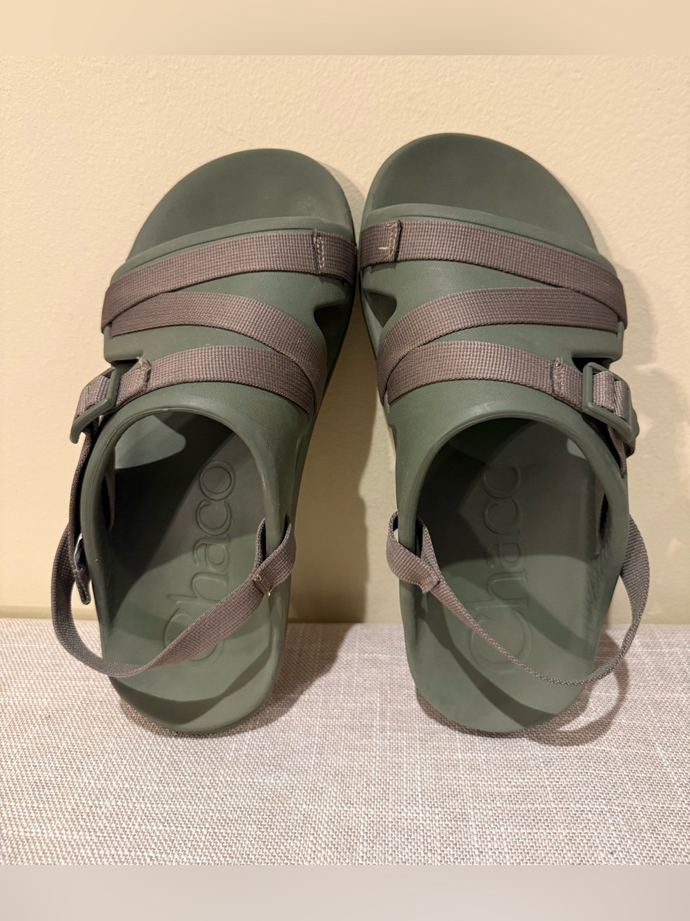 Chaco Men's Chillos Clog Sandals Olive Moss Green - Size 11
